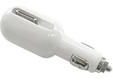 Radius 第二世代iPodnano用カーチャージャー型FMトランスミッターradJupiterホワイト外部入力 RA-CT01W2
