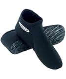3mm Tilos Short Neoprene Pull on Socks with Traction Sole for All Water Sports, Snorkel boots, snorkeling socks, diving socks, dive socks