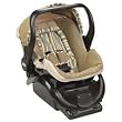 MiaModa Viva Infant Car Seat with Base - Blue and Green Stripe