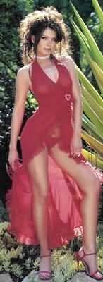 1st Fantasies 2 Pc. Mesh Wrap Lingerie Dress with Rhinestone Buckle and G-String (Red or Black & Plu
