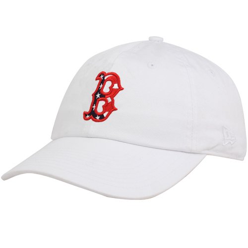 New Era Boston Red Sox Ladies White Stars and Stripes Adjustable Hat
