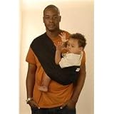 Peanut Shell blackBaby Sling Black Cotton Stretch - large