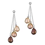 Honora Baroque Chocolate Pearl Drop Earrings