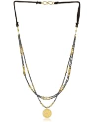 Lulu Designs "Eros" Thai Stick Leather and Sun Lotus Pendant Necklace