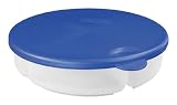 Sterilite Flavor Saver Round Divided Dish See-Through with Blue Sky Lid, 12-Pack for Sale