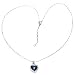18K White Gold Plated Heart of Ocean Genuine Swarovski Crystal Necklace
