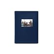 2-Pack Bonded Leather Photo Album Holds 300 Photos Each, Navy Blue