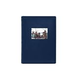 2-Pack Bonded Leather Photo Album Holds 300 Photos Each, Navy Blue