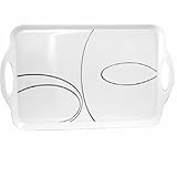 Corelle Coordinates Melamine Rectangular Tray, Simple Lines