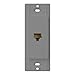 Lutron CA-PJ-GR Claro Telephone Jack, Grey