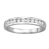 1/4 Carat Diamond 14k White Gold Wedding Ring