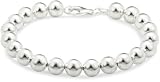 Silver 8 mm Beads Bracelet 19cm ( 7.5)