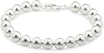 Silver 8 mm Beads Bracelet 19cm ( 7.5")