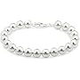 Silver 8 mm Beads Bracelet 19cm ( 7.5")