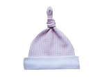 Chuckleberries "Pink Checker" Preemie Knotted Cap