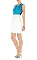 Colorblock Frill Top