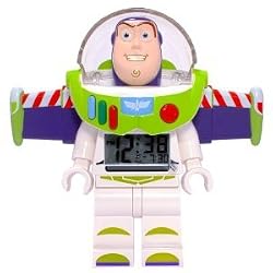 BUZZ LIGHTYEAR Toy Story Lego Figurine Alarm Clock NEW
