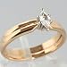 14K & 10K Yellow Gold Diamond Solitaire Wedding Ring Set - OldCities Estate Jewelry
