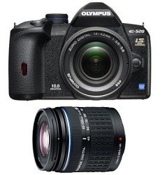 Olympus Evolt E520 10MP Digital SLR Camera with 14-42mm f 3 5-5 6 and 40-150mm f 4 0-5 6 ED Zuiko Lenses