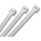 1000 PCS / Pack 6" Inch 6 White Network Cable Cord Wire Tie Ties Strap 30 Lbs Zip Nylon