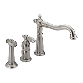 Delta 155-SSWF Victorian Single-Handle Kitchen Faucet, Stainless by Delta Faucet