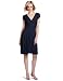 BCBGMAXAZRIA Women's Ritz Short Sleeve Twisted Bodice Dress