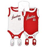 Nike Jordan Jumpman23 5 Piece Newborn Set – Jordan Script-Old School – 0-6 months – 2 Lap Shoulder Bodysuits/2 Pair Booties/1 Infant Cap Reviews 31KM3j1q8cL. SL160 Nike Jordan Jumpman23 Script Newborn 5 Piece Jersey Set, 2 Newborn Onesie/Bodysuit, 2 pair Booties, 1 hat Red/Black