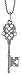 Sterling Silver 1 1/8" (30mm) Tall Key Pendant