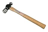 Vaughan S308 8-Ounce Hickory Handle Super Steel Ball Pein Hammer, 11 3/4-Inch Long.