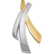 Two Tone Criss-Cross Design Slide Chain