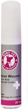 Nano wound To Treatment of skin ulcers due to bacterial infection For Cats and Dogs 20 ML.