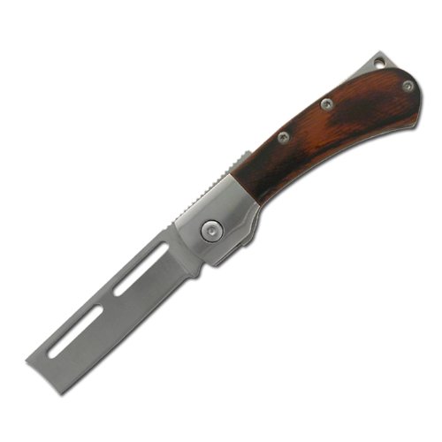 Master Cutlery TA14B Razor Blade Knife 3Inch Closed Designed by Tom