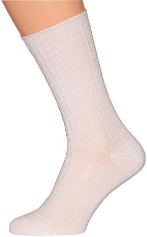 Novea ® - Diabetic Compression Socks, Compression 8-15 mmHg, Knee High (US 6-8, White)
