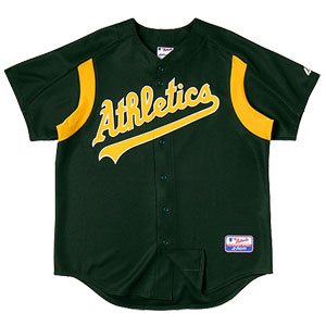 Majestic Mens Authentic Collection MLB Practice Jerseys - Home - Oakland Athletics