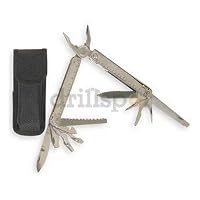 Westward 1YJC4 Multi-Tool, 10 Tools, 18 Functions, Sheath