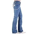 Fake London genius womens low waist denim jeans