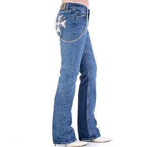Fake London genius womens low waist denim jeans