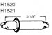 Carlson Quality Brake Parts H1520 Adjusting Screw Assembly