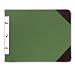 Wilson Jones Canvas Sectional StoragePost Binder For 8-1/2 X 11 Sheets, 4-1/4" Post Spacing, Green Canvas, W278-27A