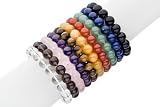 Multi-Gemstone 10 Piece Stretch Bracelet Set