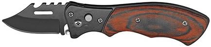 CHERRY WOOD 4.5 INCH SPRING ASSISTED KNIFE