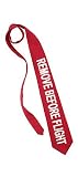 Remove Before Flight Tie by Museum Artifacts - Red Silk
