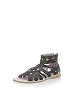 Billowy Sandalias planas (Negro)