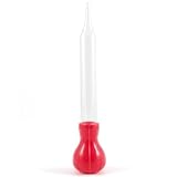 Red Silicone and Glass Turkey Baster by CentralChef
