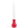 Red Silicone and Glass Turkey Baster