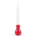 Red Silicone and Glass Turkey Baster