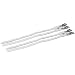 Origin 8 - Double Toe Straps  for Urban/MTB/Road Toe Clips, White, Pair.