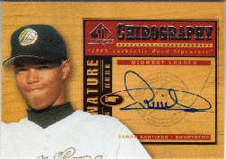 2001 SP Top Prospects Chirography RSN Ramon Santiago West Michigan White Caps (Autographed - Baseball Cards)