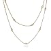 Jewelry : Sparkling 36" CZs by the Yard Gold Vermeil Necklace