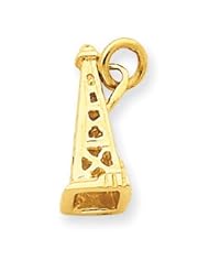 14k Gold Oil Derrick Charm